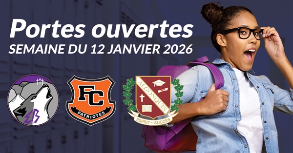 Inscriptions au secondaire 2026-2027