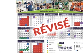 Changement au calendrier scolaire 2025-2026