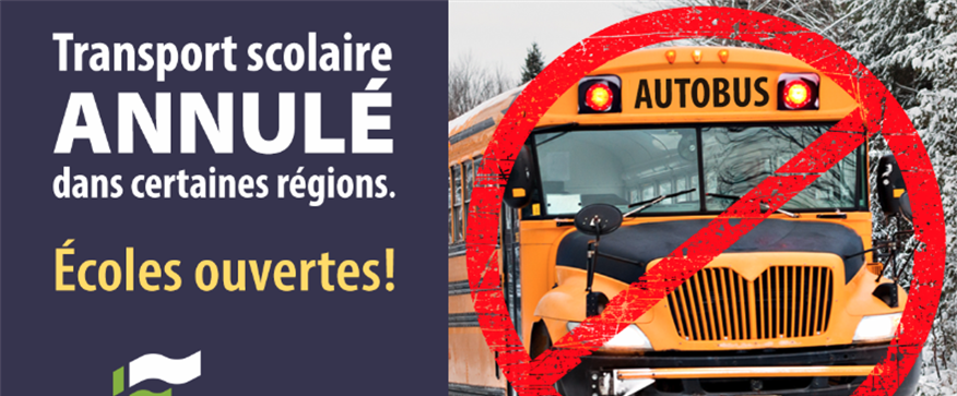 19 janvier - Annulation du transport scolaire à Nipissing Ouest, Redbridge et Thorne