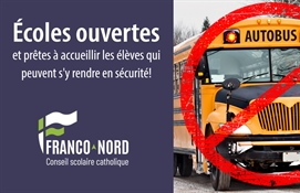 10 février - Annulation du transport scolaire à Nipissing Ouest
