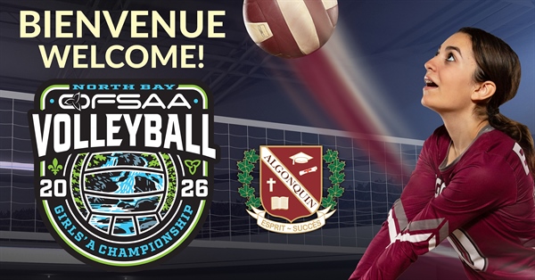 L’École secondaire catholique Algonquin accueille le Championnat FASSO de volley-ball fille A les 9, 10 et 11 mars