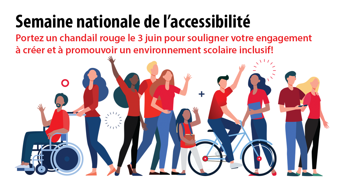 Semaine nationale de l'accessibilité et Journée du chandail rouge