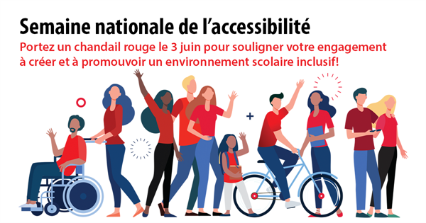 Semaine nationale de l'accessibilité et Journée du chandail rouge