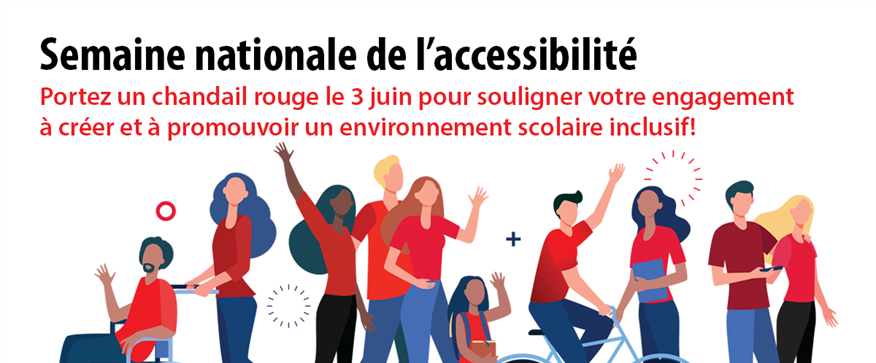 Semaine nationale de l'accessibilité et Journée du chandail rouge