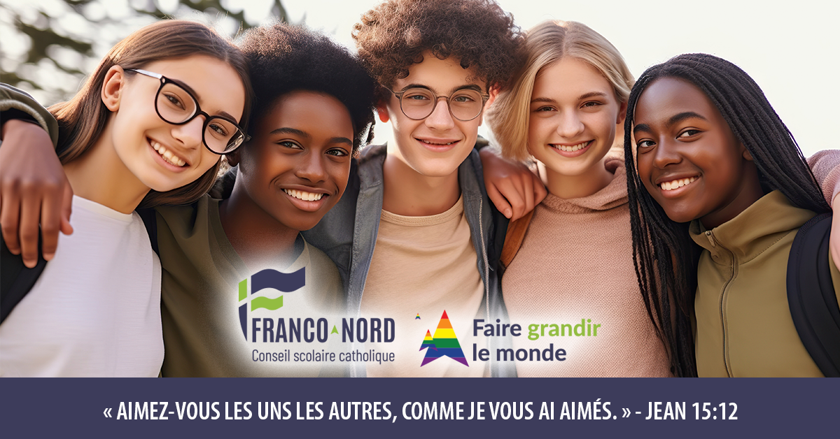 Le Conseil scolaire catholique Franco-Nord célèbre l’amour, l’inclusion et la diversité en juin